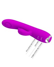 PRETTY LOVE REGINA VIBRADOR SUCCIONADOR RECARGABLE MORADO