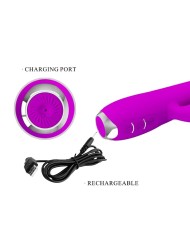 PRETTY LOVE REGINA VIBRADOR SUCCIONADOR RECARGABLE MORADO