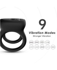 ARMONY DOBLE ANILLO VIBRADOR NEGRO