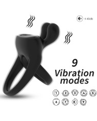ARMONY ANILLO VIBRADOR RABBIT NEGRO
