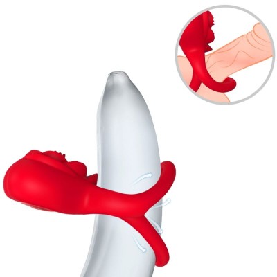 ARMONY ANILLO VIBRADOR CORAZON ROJO