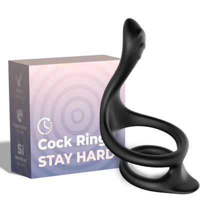 ARMONY TAIL ANILLO DOBLE ANAL NEGRO