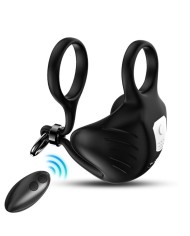 ARMONY MANTA ANILLO VIBRADOR TESTICULOS CONTROL REMOTO NEGRO