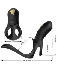 ARMONY JOY JUMPER ANILLO VIBRADOR PAREJAS PLUG ANAL NEGRO