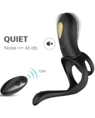 ARMONY JOY JUMPER ANILLO VIBRADOR PAREJAS PLUG ANAL CONTROL REMOTO NEGRO