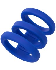 CALEXOTICS ADMIRAL JAULA TRIPLE PARA PENE AZUL