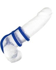 CALEXOTICS ADMIRAL JAULA TRIPLE PARA PENE AZUL