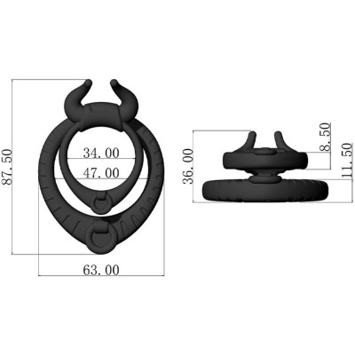ARMONY BULL S PASION ANILLO NEGRO