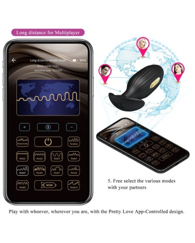 PRETTY LOVE JEFFERSON PLUG ANAL CONTROLADO POR APP NEGRO PRETTY LOVE JEFFERSON PLUG ANAL CONTROLADO POR APP NEGRO
