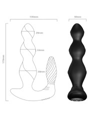 ARMONY MANFUN VIBRADOR ESTIMULADOR PLUG ANAL CONTROL REMOTO NEGRO