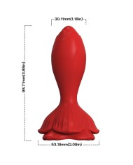 ARMONY ROSA VIBRADOR PLUG ANAL PEQUENO CONTROL REMOTO ROJO