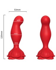 ARMONY ROSA VIBRADOR PLUG ANAL CONTROL REMOTO ROJO