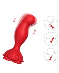 ARMONY ROSA VIBRADOR PLUG ANAL CONTROL REMOTO ROJO