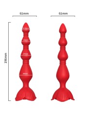 ARMONY ROSA VIBRADOR PAGODA PLUG ANAL ROJO