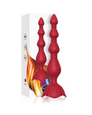 ARMONY ROSA VIBRADOR PAGODA PLUG ANAL ROJO