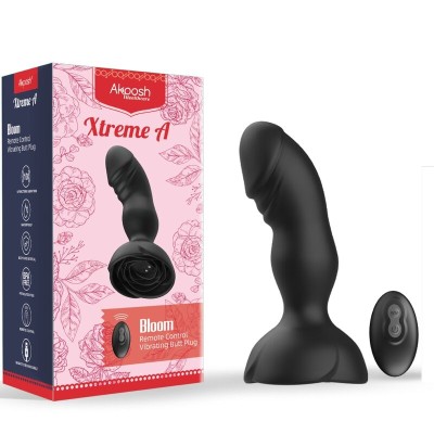 ARMONY EXTREME A BLOOM ROSA VIBRADOR PLUG ANAL CONTROL REMOTO NEGRO