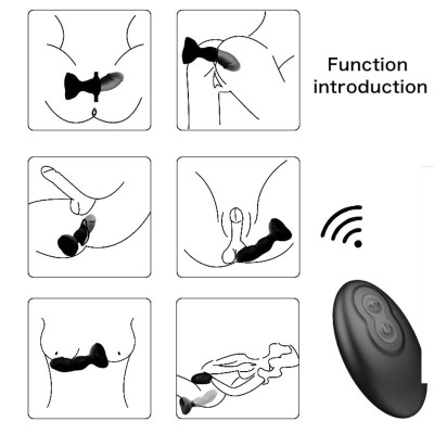 ARMONY EXTREME A BLOOM ROSA VIBRADOR PLUG ANAL CONTROL REMOTO NEGRO