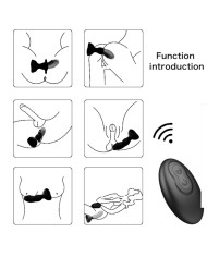 ARMONY EXTREME A BLOOM ROSA VIBRADOR PLUG ANAL CONTROL REMOTO NEGRO