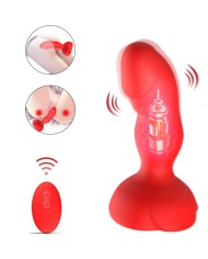 ARMONY EXTREME A BLOOM ROSA VIBRADOR PLUG ANAL CONTROL REMOTO ROJO