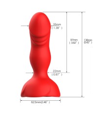 ARMONY EXTREME A BLOOM ROSA VIBRADOR PLUG ANAL CONTROL REMOTO ROJO