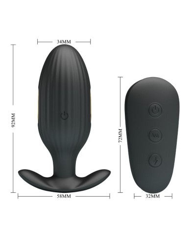 PRETTY LOVE KELLY PLUG ANAL VIBRADOR RECARGABLE NEGRO PRETTY LOVE KELLY PLUG ANAL VIBRADOR RECARGABLE NEGRO