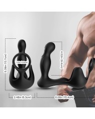 ARMONY SURROUND VIBRADOR ANAL ESTIMULADOR TESTICULOS ANILLO CONTROL REMOTO NEGRO