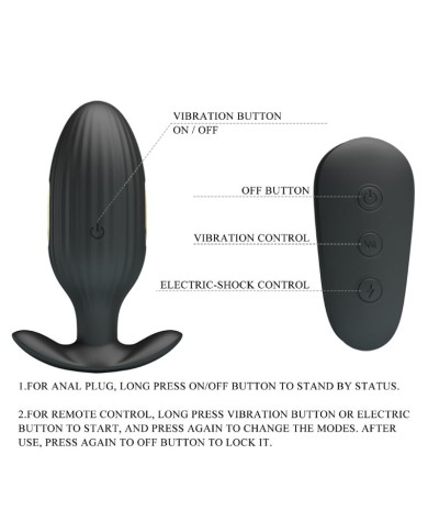 PRETTY LOVE KELLY PLUG ANAL VIBRADOR RECARGABLE NEGRO PRETTY LOVE KELLY PLUG ANAL VIBRADOR RECARGABLE NEGRO
