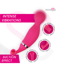 MORESSA KIRK DUO SUCCIONADOR MASAJEADOR MULTI PRESTACIONES PREMIUM SILICONE RECARGABLE