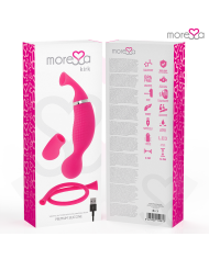MORESSA KIRK DUO SUCCIONADOR MASAJEADOR MULTI PRESTACIONES PREMIUM SILICONE RECARGABLE
