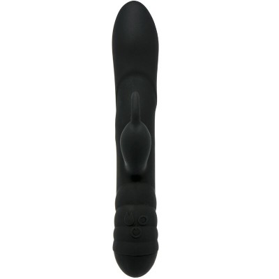 ADRIEN LASTIC TWISTER MASAJEADOR VIBRADOR Y ROTADOR RABBIT NEGRO