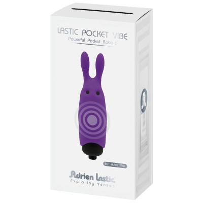 ADRIEN LASTIC LASTIC POCKET VIBRADOR DE BOLSILLO CONEJO VIOLETA