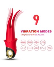 ARMONY SHADOW VIBRADOR PINZA ROJO