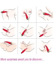 ARMONY SHADOW VIBRADOR PINZA ROJO