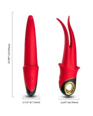 ARMONY SHADOW VIBRADOR PINZA ROJO