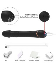 ARMONY DILDO VIBRADOR SILICONA NEGRO