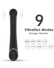 ARMONY VIBRADOR CABEZA PLANA SILICONA NEGRO