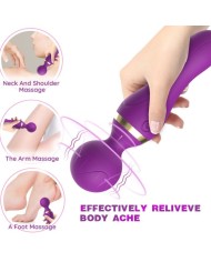 ARMONY FREEZA MASAJEADOR VIBRADOR CABEZA FLEXIBLE VIOLETA