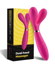 ARMONY Y WAND MASAJEADOR VIBRADOR CABEZA DOBLE FUCSIA