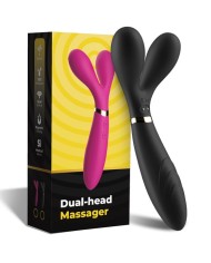 ARMONY Y WAND MASAJEADOR VIBRADOR CABEZA DOBLE NEGRO