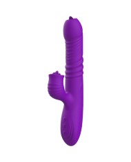 ARMONY FULLY GSPOT VIBRADOR RABBIT CON LENGUA ESTIMULADORA EFECTO CALOR VIOLETA