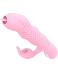 ARMONY MARCIA VIBRADOR THRUSTING DOBLE LENGUA EFECTO CALOR ROSA