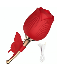 ARMONY BUTTERFLY FLOWER SUCCIONADOR ROJO