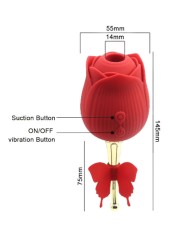ARMONY BUTTERFLY FLOWER SUCCIONADOR ROJO