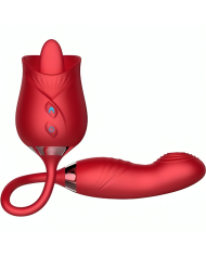 ARMONY DELIGHT FLOWER VIBRADOR BUMPING CON LENGUA ROJO