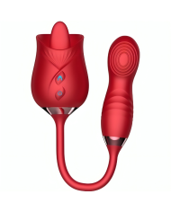 ARMONY DELIGHT FLOWER VIBRADOR BUMPING CON LENGUA ROJO