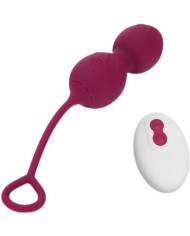 ARMONY BLOSSOMS PESAS VAGINALES VIBRADOR CONTROL REMOTO 10 VIBRACIONES ROJO OSCURO
