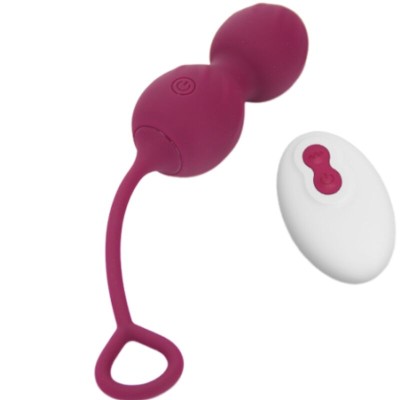 ARMONY BLOSSOMS PESAS VAGINALES VIBRADOR CONTROL REMOTO 10 VIBRACIONES ROJO OSCURO