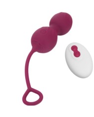 ARMONY BLOSSOMS PESAS VAGINALES VIBRADOR CONTROL REMOTO 10 VIBRACIONES ROJO OSCURO