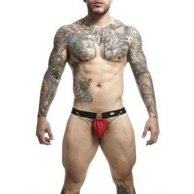 MOB DNGEON JOCKSTRAP ROJO CON CADENAS TALLA UNICA