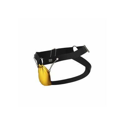 MOB DNGEON JOCKSTRAP AMARILLO CON CADENAS TALLA UNICA